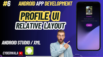 User Profile UI with Relative Layout | Change Drawable & Background (XML) | Android Studio |#6