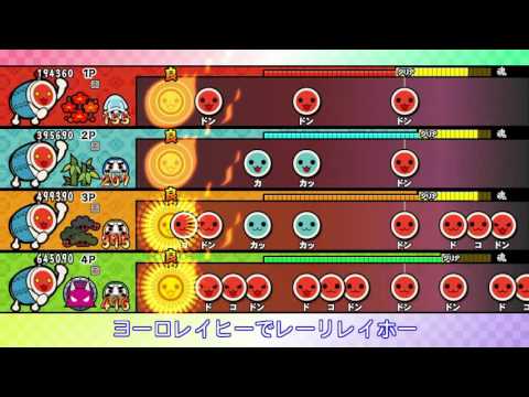【太鼓の達人 WiiU３代目】 よくでる2000　全難易度同時再生 （オート）