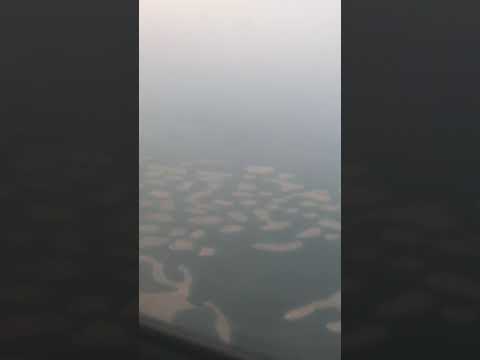 Dubai World island Sky view from flight ✈️
