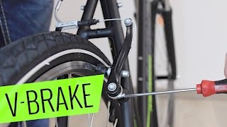 Fahrrad V-Bremse einstellen - Schleifen beheben - Fahrrad.org