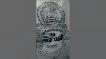 mandala art of Kathakali dancer #Kathakali#shorts