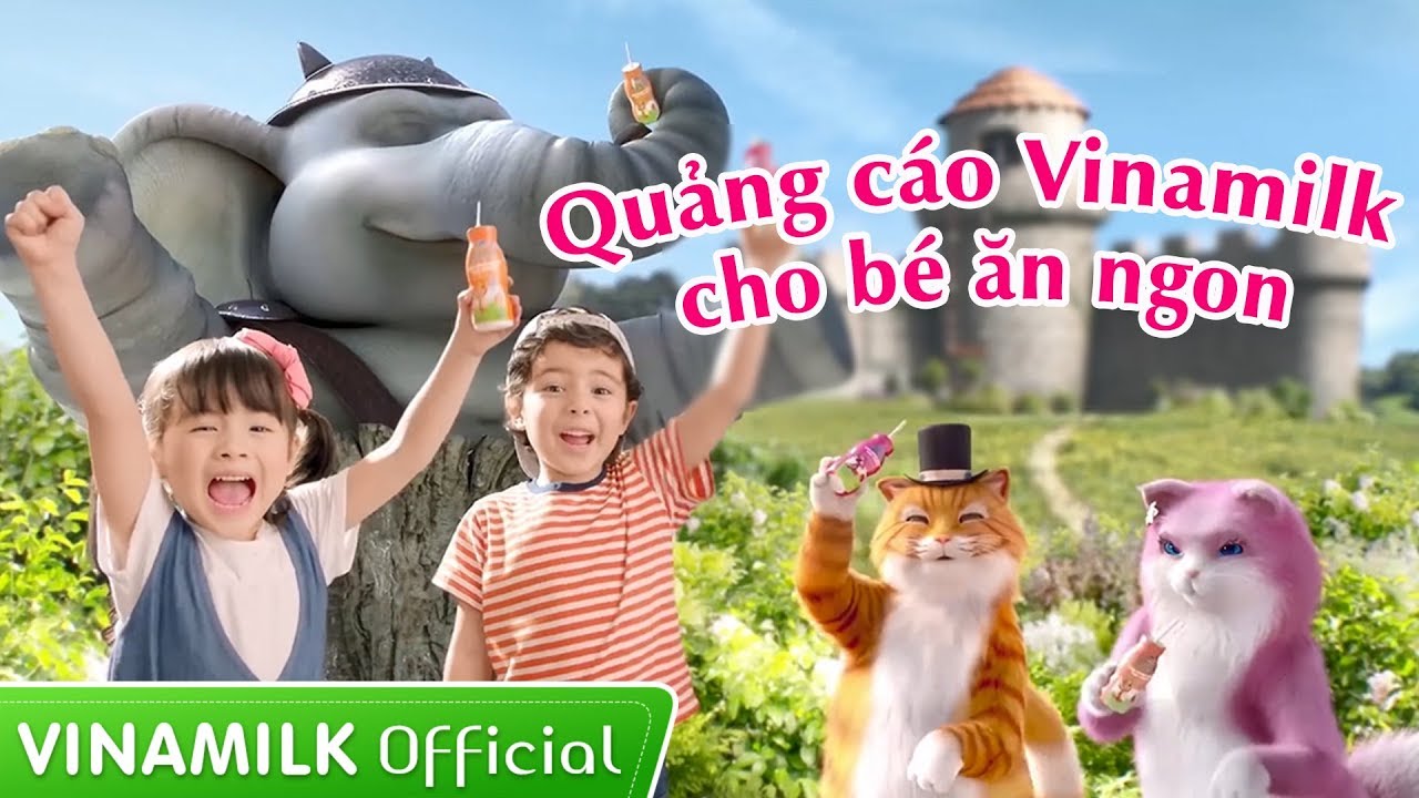 Quảng Cáo Vinamilk - Tổng hợp những quảng cáo thiếu nhi hay nhất cho bé ăn  ngon