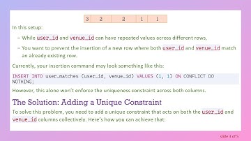 How to Use Multiple Unique Constraints in PostgreSQL Tables