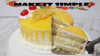 Pineapple pastry cake recipe  | How to make pineapple cake | Indian pastry