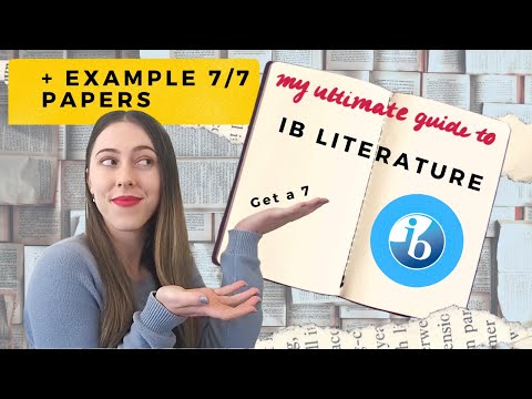 IB LITERATURE 101 II example 7 papers + notes + how to analyse literary texts