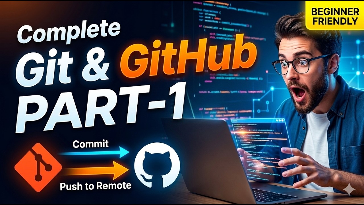 Complete Git and GitHub Tutorial for Beginners
