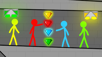 Watergirl and Fireboy - Stickman Animation | 1 - 4 | Complete Edition