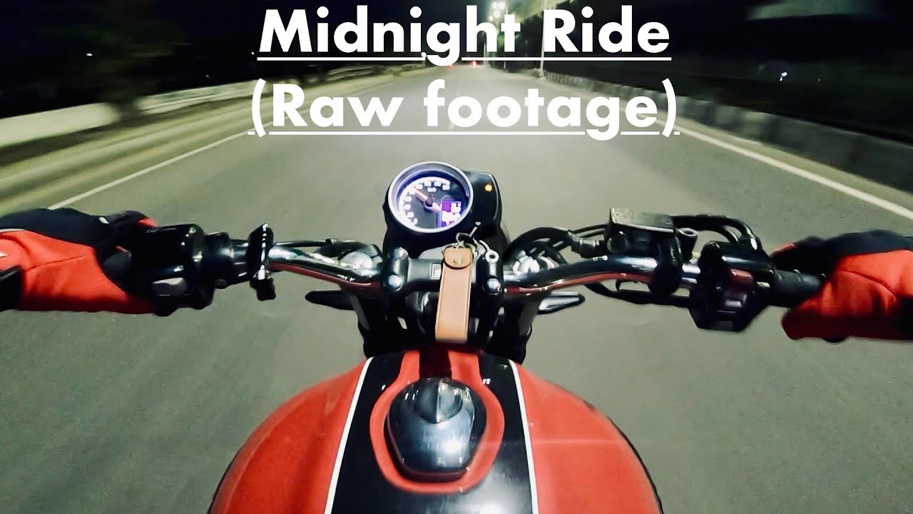 Honda CB350RS | Midnight ride | Onboard Raw footage - YouTube