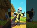 Minecraft Allay turns HUMAN to save the Village #shorts