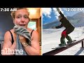 A snowboarders entire routine from waking up to hitting the slopes  allure