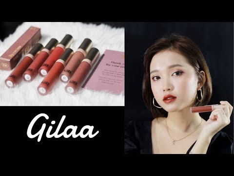 | SWATCH + REVIEW | GILAA - LONG WEAR LIP CREAM - SON KEM LÌ LÂU TRÔI CHO DỊP TẾT ❤❤❤