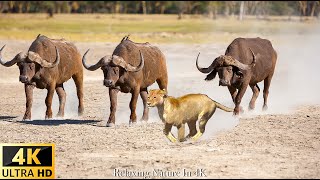 Дикие животные 4K: Национальный парк Нгоронгоро, Танзания — Scenic Wildlife Film With Calming Music