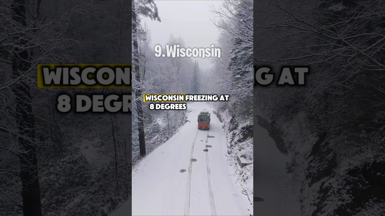 Top 10 Coldest States in the USA ❄️" 