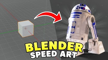 R2-D2 Hard Surface Modelling | Blender Speed Art