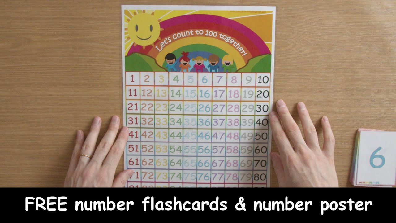 Number Flashcards 1 50 Number Flash Cards Primary Teaching Resources