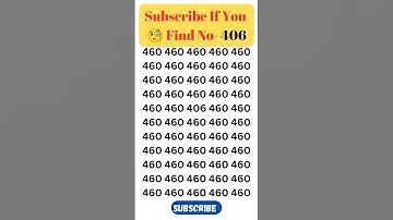 🔢 Find Number 406 Between 460 – Quick & Easy Explanation! 🔢