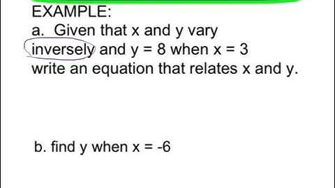 9.1 Direct and Inverse Variation
