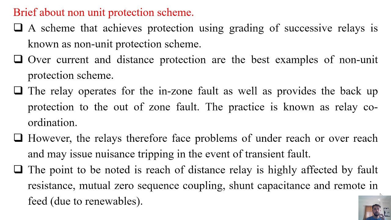 SGP Video short on Brief about non unit protection scheme in English