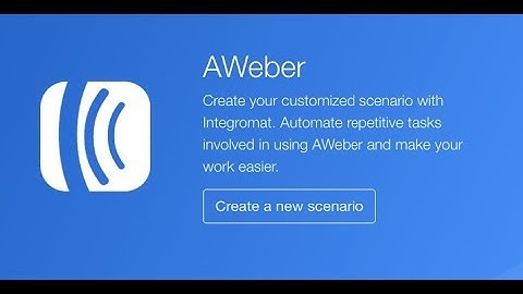 Get Started With AWeber On Integromat