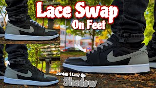 Jordan 1 Low Og Shadow On Feetlace Swap