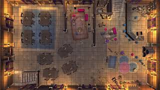 D&D Animated Encounter Battle Map - Tavern Bar