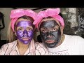 Josetty y Andres Hurtado Double Dare OMG mask with Dad