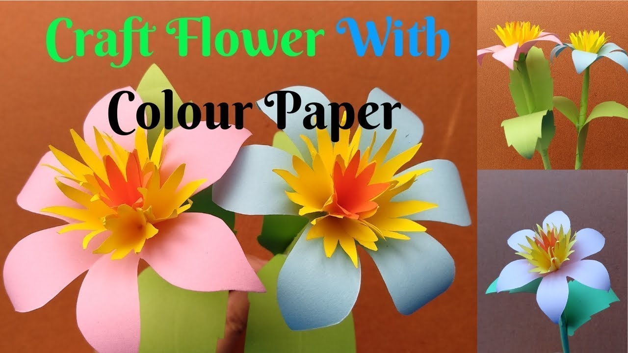 Diy Paper Flowers 11 How To Make Beautiful Flower From Colour Paper
