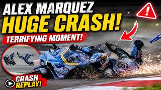 Alex Marquez crash | Alex Marquez Catalan GP | MotoGP crash today | Alex Marquez injury