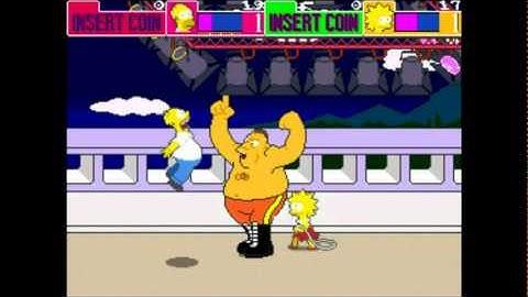 The Simpsons Arcade Co-op Part 1: Road Rage Brawling