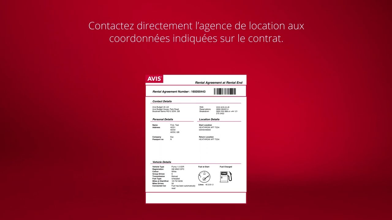 Comment faire pour échanger, modifier ou rendre mon véhicule?