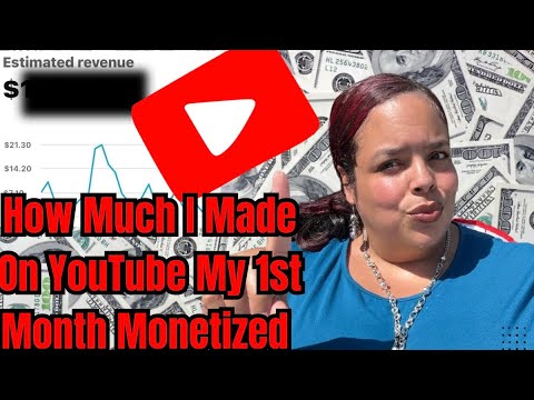 How Much I Made My First Month Monetized on YouTube 💰 (Real Numbers ...