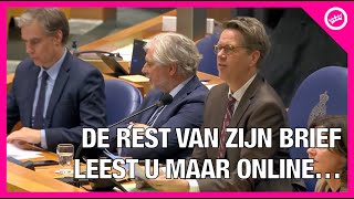 Martin Bosma SLOOPT vertrekkende Freek Jansen van FvD