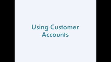 Using Customer Accounts in EasyBooks