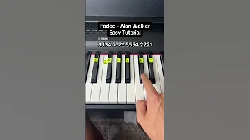 Faded Alan Walker Easy Piano Tutorial Piano Tutorial Easy 