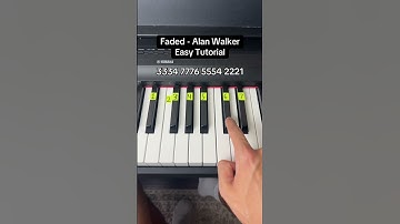 Thumbnail of Faded - Alan Walker Easy Piano Tutorial #piano #tutorial #easy