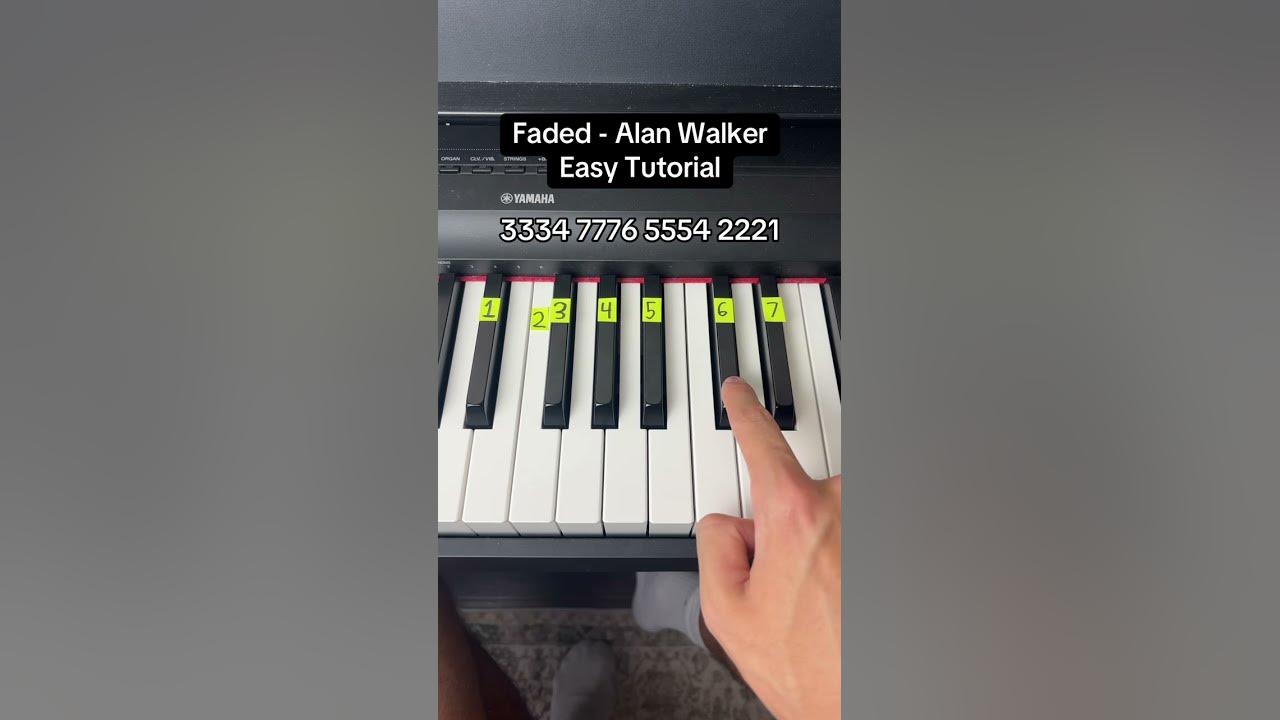 Faded - Alan Walker Easy Piano Tutorial #piano #tutorial #easy Faded - Alan Walker Easy Piano Tutorial #piano #tutorial #easy