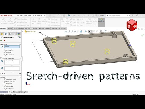 How to Use the Sketch Driven Pattern in Solidworks
