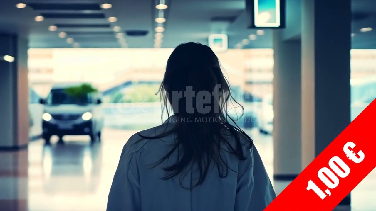 Patient Journey in Hospital Corridor | HD Stock Footage