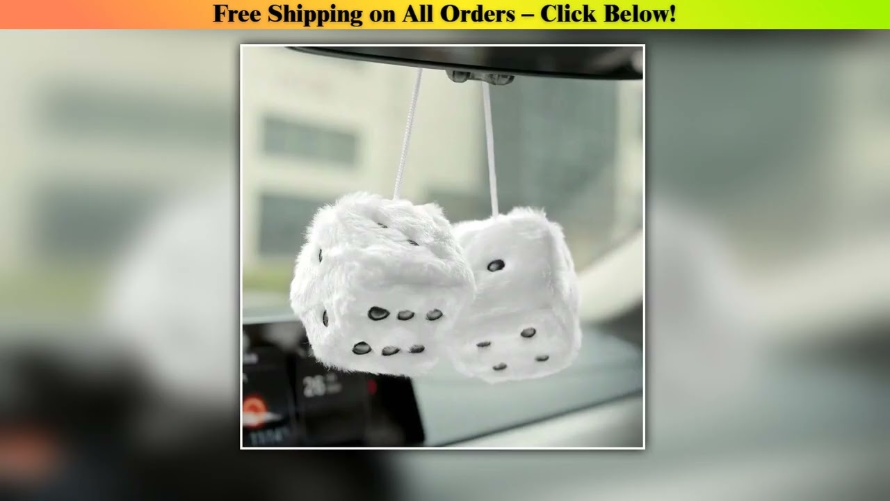 Dice Design Car Hanging Ornament Retro Car Mirror Hanging Accessories for Car Decoration Wholesale