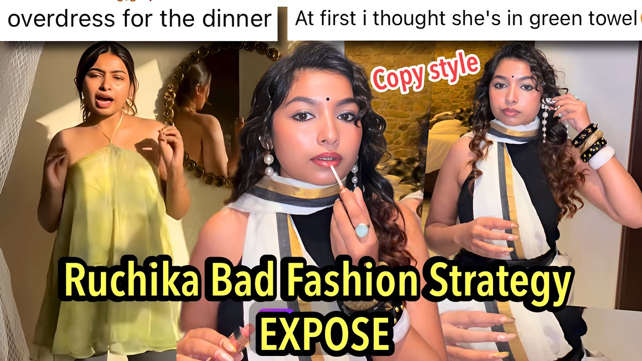 Ruchika Rathore Intentionally Dressing Bad For Clout| Stealing Outfit Design 