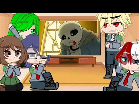 Mha react to deku Past   Deku as Chara   Mha x Undertale   Izuku Dreemurr au   Part 2