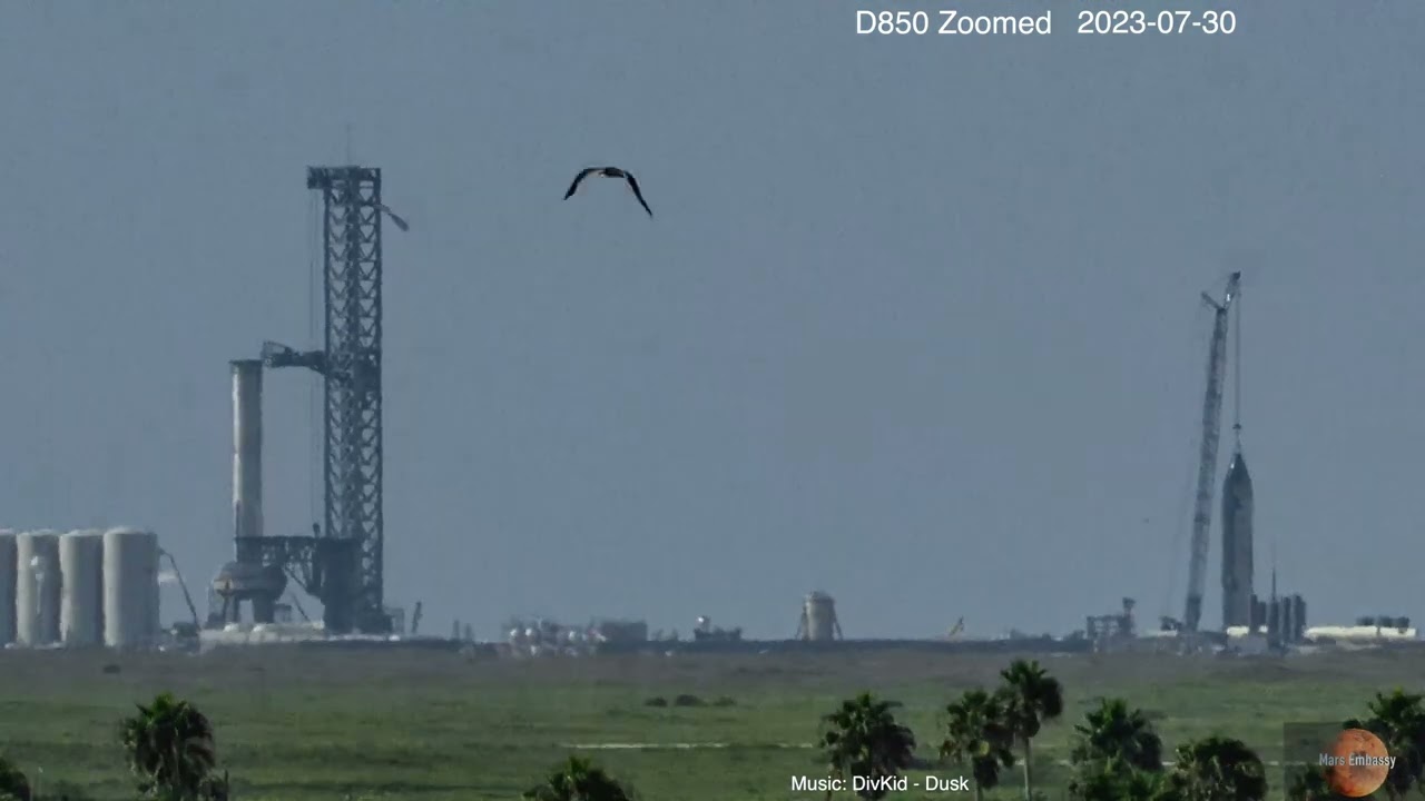 Daily Time Lapse 2023-07-30 SpaceX Starship Progress StarBase TX