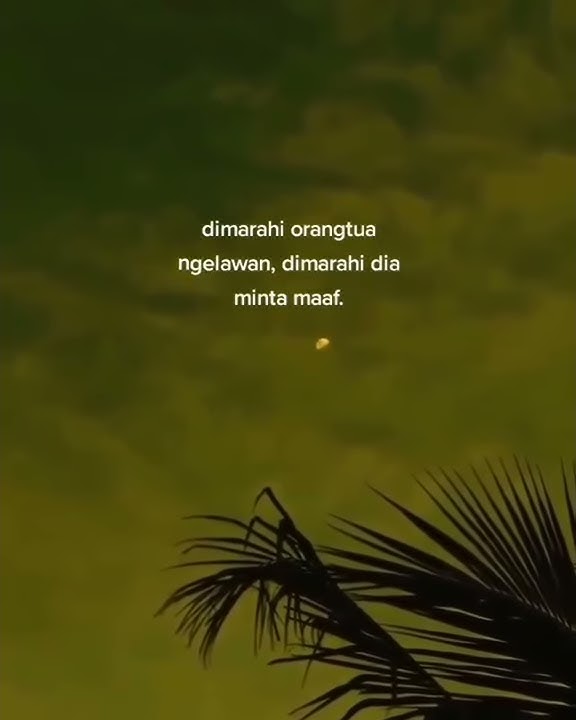 Story Wa Anak Jaman Sekarang | Dimarahi Orang Tua Ngelawan, Dimarahi Dia Minta Maaf | 30 Detik