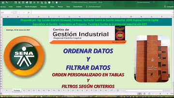 Ordenar y filtrar datos  Vídeo 2