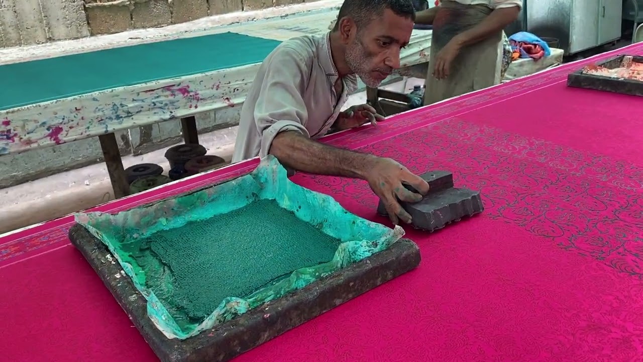 Learn to print fabric step by step. 🎨💖 