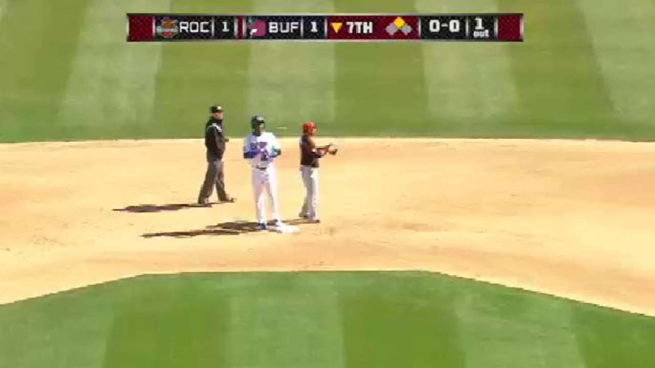 Buffalo's Junior Lake swats RBI double