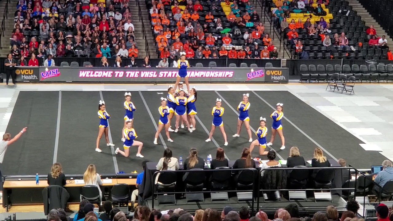 Blacksburg High School 4A VHSL State Cheer 2019 YouTube