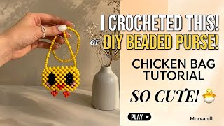 I Made the Cutest Beaded Chick Bag! 🐣 | DIY Tutorial