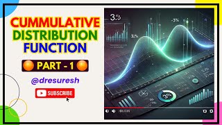 7. Cumulative Distribution Function - Part  1 | UNIT 1 | Probability - 21MAB301T/21MAB204T
