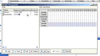 Vigilance VAMS Time Attendance System - Shift Management